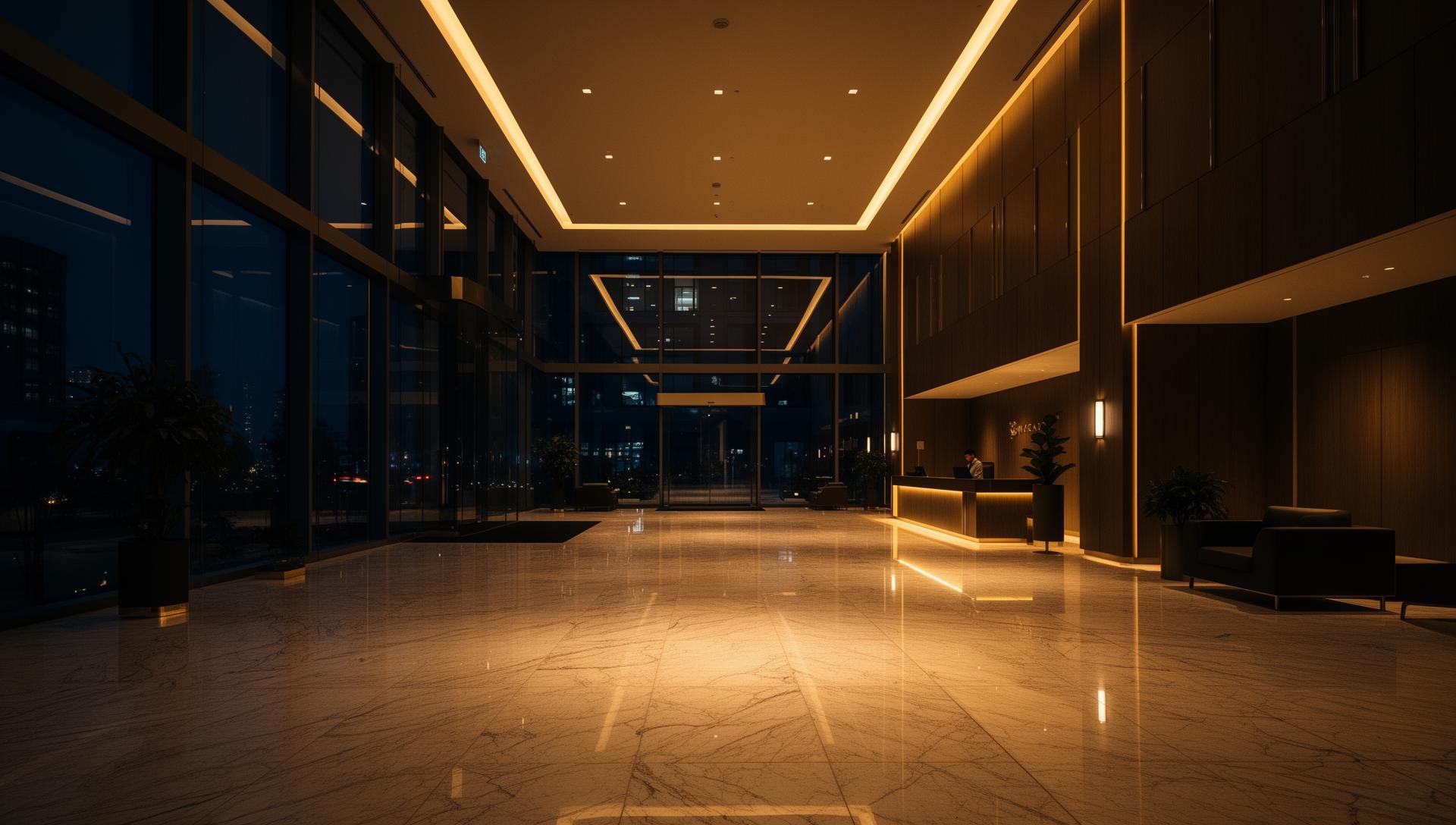 Premium corporate facility lobby